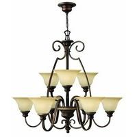 hkcello9 9 light antique bronze simple ceiling chandelier