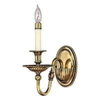 HK/CAMBRIDGE1 Cambridge Solid Brass Single Flemish Wall Light