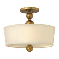 hkzeldasf vs vintage brass zelda semi flush ceiling light with shade