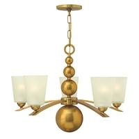 hkzelda5 vs vintage brass zelda 5 light chandelier with glass shades