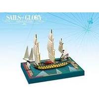 hms leopard 1790 hms isis 1774 sails of glory ship pack