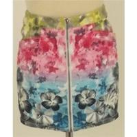 hm size 10 multi coloured mini skirt
