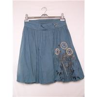 H&M - Size: 12 - Blue - Pleated skirt