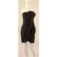 H&M \'Graduation Chic\' Size 8 Shimmering Black Strapless Dress