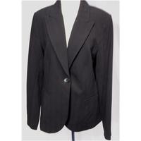 hm size 12us black smart jacket coat