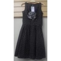 H&M - Size: S - Black with white spots - Smock style sleeveless dress