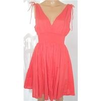 hm size 16 orange summer dress