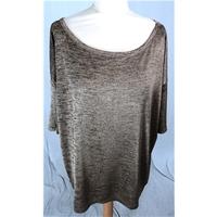 H&M Size S Brown & Black Patterned Top