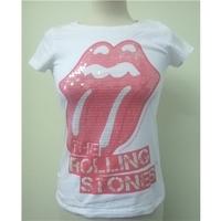 H&M - A pair of Size: S - White/purple - Cap sleeved Rolling Stones T-shirts