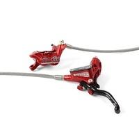 Hope - Tech3 V4 Disc Brake w/Braided Hose (No Rotor) Rear Left Red