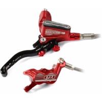 Hope Tech 3 E4 Disc Brake No Rotor Red L/H Braided Front