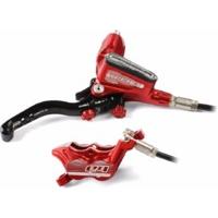 Hope Tech 3 E4 Disc Brake No Rotor Red L/H Front