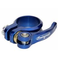 hope quick release seatpost clamp 385 blue