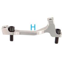 Hope Disc Brake Mounts H Silver