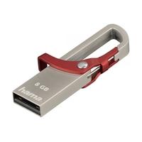 hook style flashpen usb 20 8 gb 15 mbs red