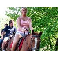 horse riding side
