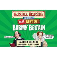 horrible histories more best of barmy britain theatre tickets garrick  ...