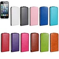Horse Grain Open Up and Down PU Leather Full Body Cover for iPhone6 (Assorted Color)