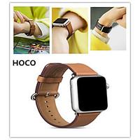HOCO Luxury Leather watch Band strap Bracelet Replacement Wrist Band With Adapter Clasp For Apple Watch 42mm/38mm