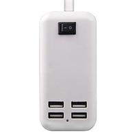 Home Charger For iPad For Cellphone For Tablet For iPhone 4 USB Ports UK Plug White