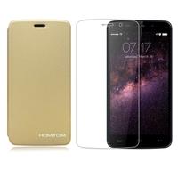 HOMTOM 2-in-1 Suit Package Tempered Glass Screen Protector Film + Protective Case for HOMTOM HT17/HT17 Pro