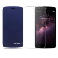 HOMTOM 2-in-1 Suit Package Tempered Glass Screen Protector Film + Protective Case for HOMTOM HT17/HT17 Pro