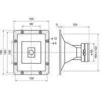 Horn tweeter with driver Visaton HTH 8.7 200 W 8 ?