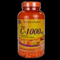 Holland & Barrett Vitamin C with Wild Rose Hips 250 Caplets 1000mg, Green