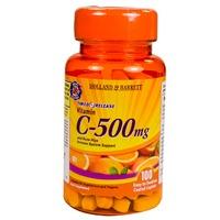Holland & Barrett Vitamin C Timed Release with Bioflavonoids 100 Caplets 500mg
