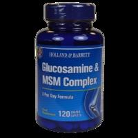 Holland & Barrett Glucosamine MSM Complex 120 Caplets - 120   Caplets, White