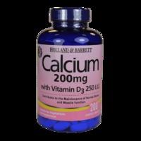 Holland & Barrett Calcium with Vitamin D 200 Tablets - 200 Tablets