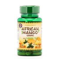 Holland & Barrett African Mango with Green Tea 60 Caplets - 60 Caplets, Green