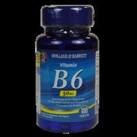 Holland & Barrett Vitamin B6 100 Tablets 50mg - 100 Tablets
