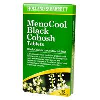 Holland & Barrett MenoCool Black Cohosh 30 Tablets, Black