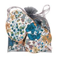 holistic silk anti ageing eye mask pillow case gift set blue