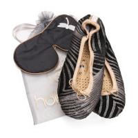 Holistic Silk Eye Mask Slipper Gift Set - Black - L