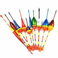 Hot Sale! 10Pcs Different Vertical Buoy Fish Floats Bobbers Fishing Float Set Fishing Tackle Tools Fishing Lure Float