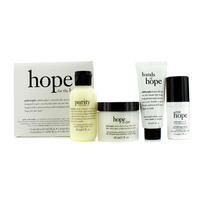 Hope for the Best Coffret: Cleasner 60ml/2oz + Mositurizer 60ml/2oz + Eye Cream 15ml/0.5oz + Hand Cream 30ml/1oz 4pcs