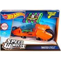 hot wheels speed winders twisted cycle vehicle orange