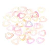 Hollow Clear Heart Table And Invite Confetti