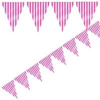 Hot Pink Stripe Party Bunting