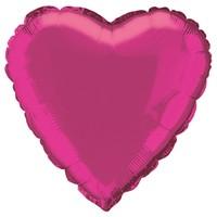 Hot Pink Foil Heart Balloon