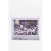 holographic glitter instax wide frame silver