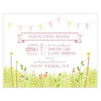 Homespun Charm Save The Date Card