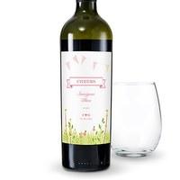 homespun charm wine label