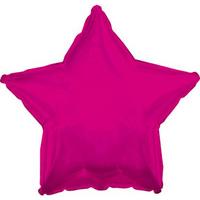 hot pink metallic star foil balloon