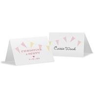 homespun charm place card with fold