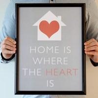 Home Is Where The Heart is Framed Print