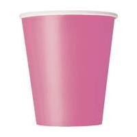 Hot Pink Paper Cups 8 Pack