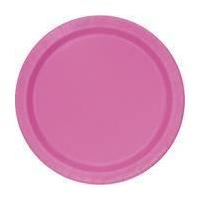 Hot Pink Paper Plates 8 Pack